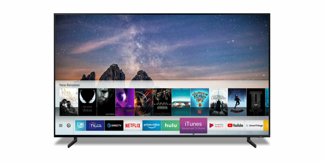 CES: Innebygget multimedia fra Apple i smart-tv. (Foto: Samsung)