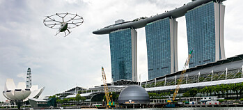 Flyve-taxi ble testet i Singapore