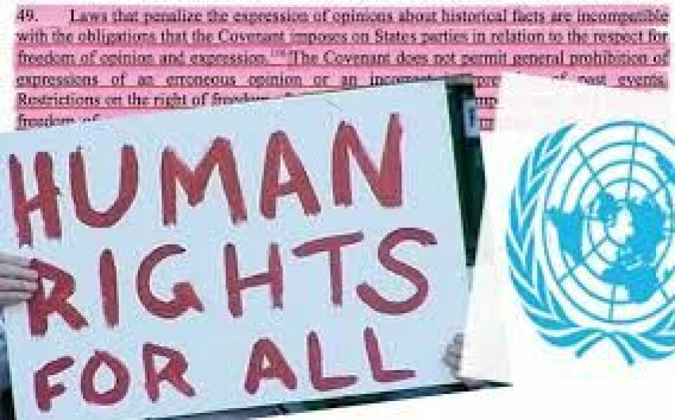 KRYPTERING EN MENNESKERETT: FN advarer i en rapport mot myndigheter som vil innføre vilkårlig masseovervåking og svekke av krypteringsverktøy. Illustrasjon: OHCHR Wikimedia Commons