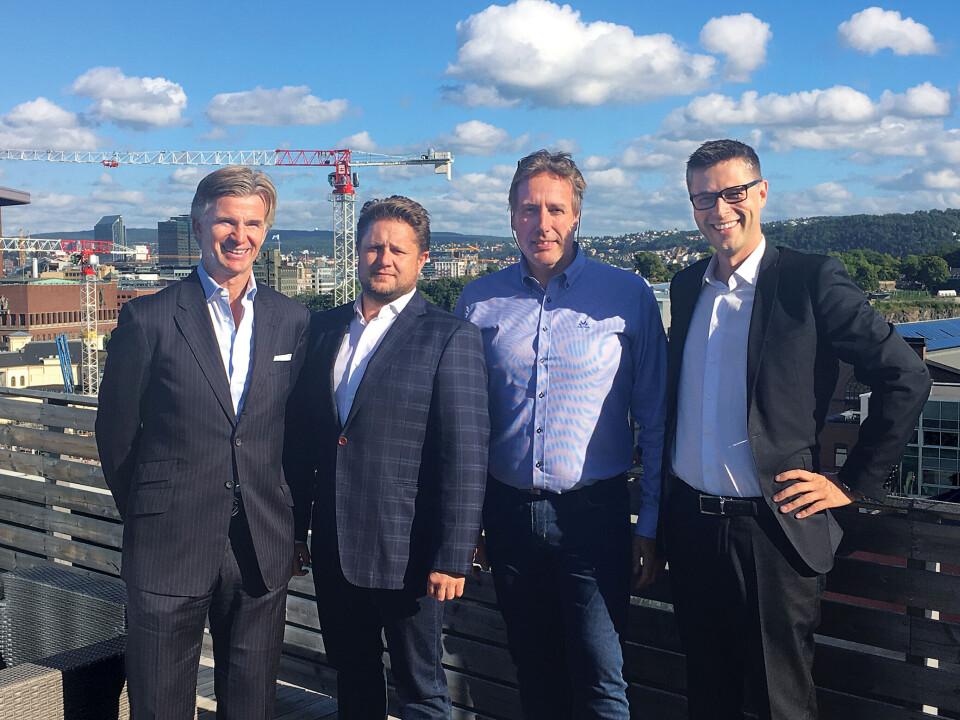 FORESLÅTT TIL STYRET: Einar J. Greve, Kristian Lundkvist, Svein Ove Brekke og konsernsjef Gaute Engbakk. (Foto: Jonatan Raknes)