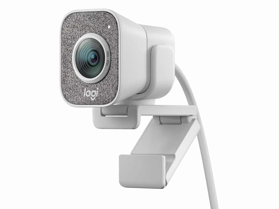 SMART: Logitech har inkludert en meget smart holder for kameraet som gir en rekke muligheter. Foto: Logitech