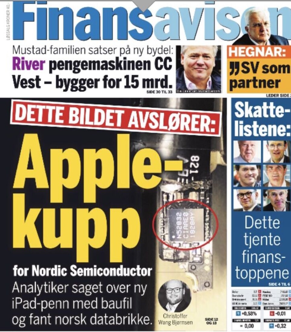 Faksimile Finansavisen 08.11. Faksimile Finansavisen 08.11.