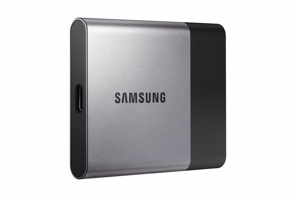 TYPE C: Samsung T3 gir ekstern lagring i lommeformat for alle typer enheter med USB-C-kontakt.