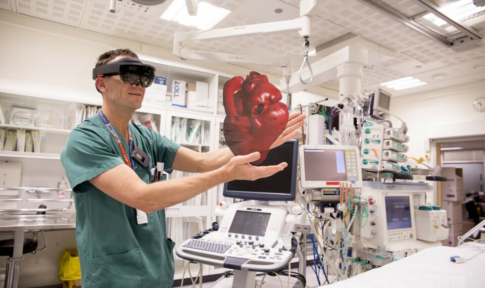 HJERTEHOLOGRAM. Med HoloCare-teknologi kan kirurger studere kroppen i 3D.