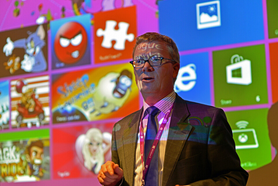 TAPETSERER MED WINDOWS: Windows 10 er mest populære Windows i Norge, hevder Christian Almskog, sjef for Windows og Enheter i MS Norge. Arkivfoto: Dag-Rune Z. Vollen