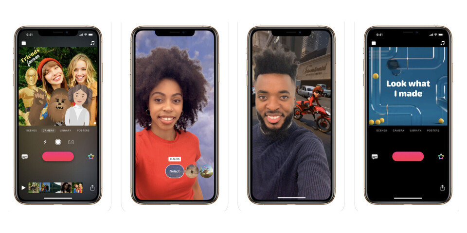 SLF: 360-graders videoeffekt og andre filtre for selfie-generasjonen. (Foto: Apple) SLF: 360-graders videoeffekt og andre filtre for selfie-generasjonen. (Foto: Apple)
