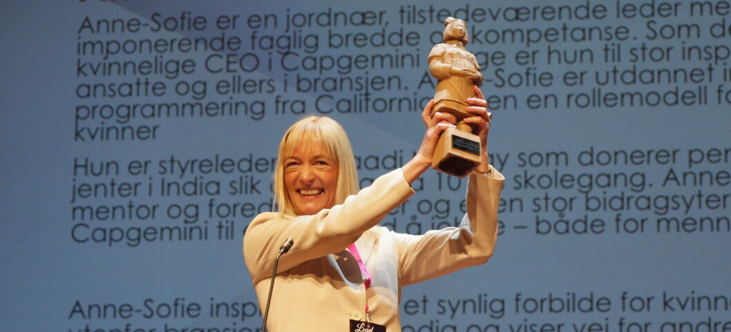 ODA-PRISEN PERSON 2016: Anne-Sofie Risåsen, administrerende direktør i Capgemini Norge vant den gjeve Oda-prisen Person 2016. (Foto: Kenneth Christensen) ODA-PRISEN PERSON 2016: Anne-Sofie Risåsen, administrerende direktør i Capgemini Norge vant den gjeve Oda-prisen Person 2016. (Foto: Kenneth Christensen)