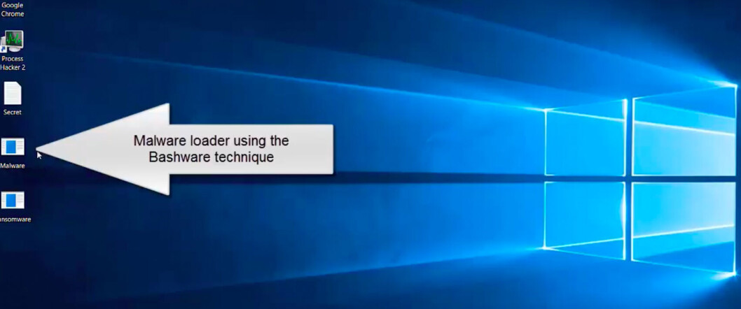 BASHWARE: Fra Check Point-video som demonstrerer Bashware-teknikken. (Ill.: Check Point) BASHWARE: Fra Check Point-video som demonstrerer Bashware-teknikken. (Ill.: Check Point)