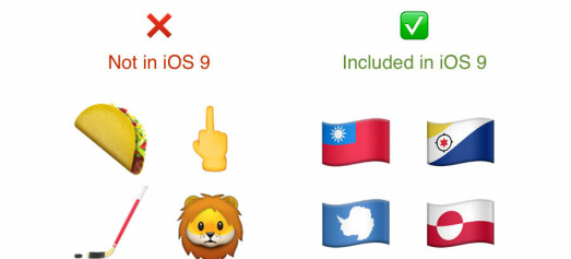 IOS 9 vokser raskt, inkluderer nye emoji