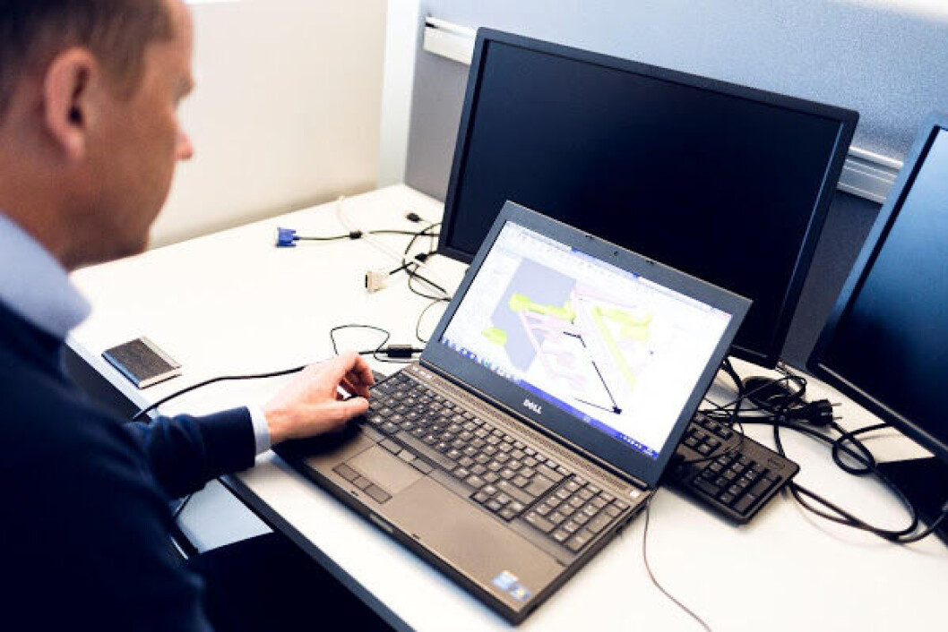 MOBIL 3D: GK Gruppen tar modellene ut på byggeplassen for revisjon og kvalitetssikring. (Foto: GK Gruppen) MOBIL 3D: GK Gruppen tar modellene ut på byggeplassen for revisjon og kvalitetssikring. (Foto: GK Gruppen)