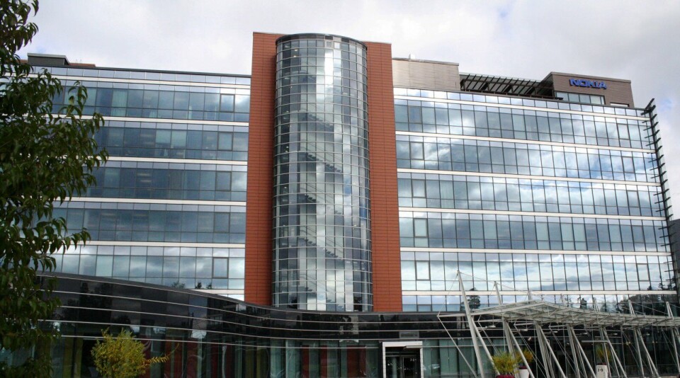 FORSINKET: Nokia er forsinket med leveranse av 5G-utstyr. Her fra hovedkvarteret i Espoo, Finland.