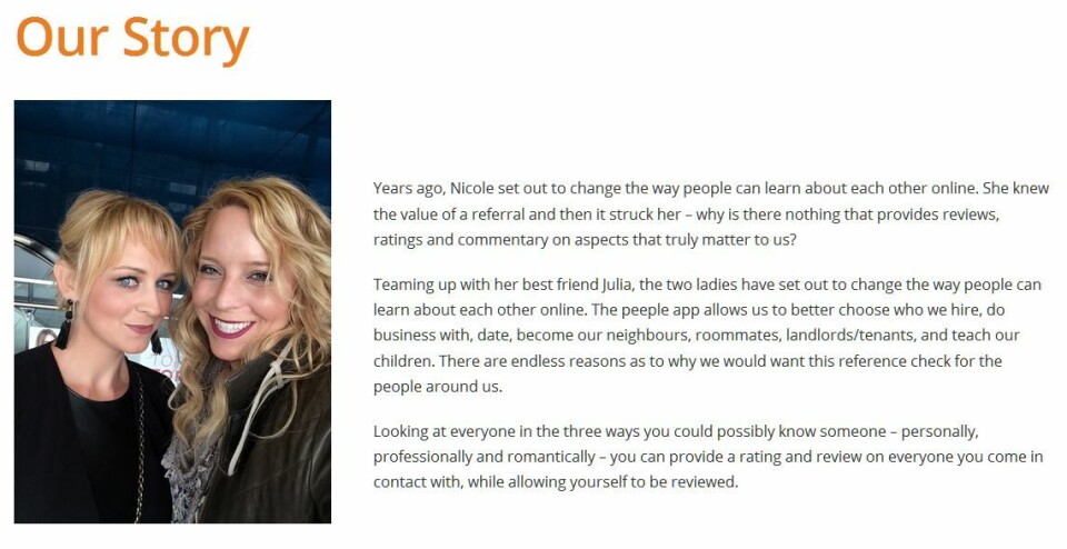 PEEPLE: Julia og Nicole vil endre måten vi blir kjent med hverandre på internett.