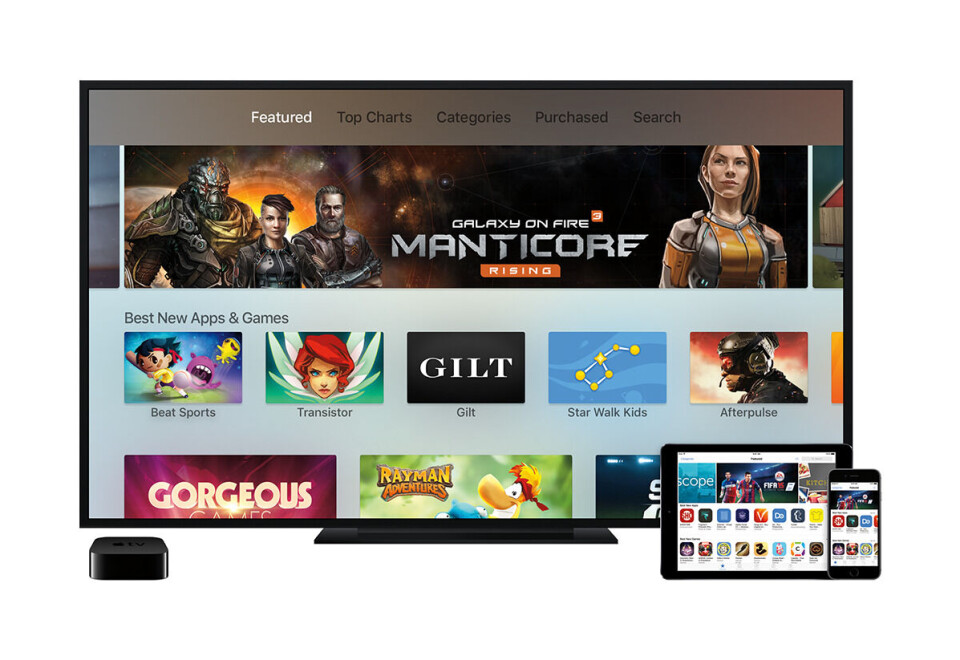 APPLE TV: Nå blir også TV-en appifisert. (Foto: Apple) APPLE TV: Nå blir også TV-en appifisert. (Foto: Apple)