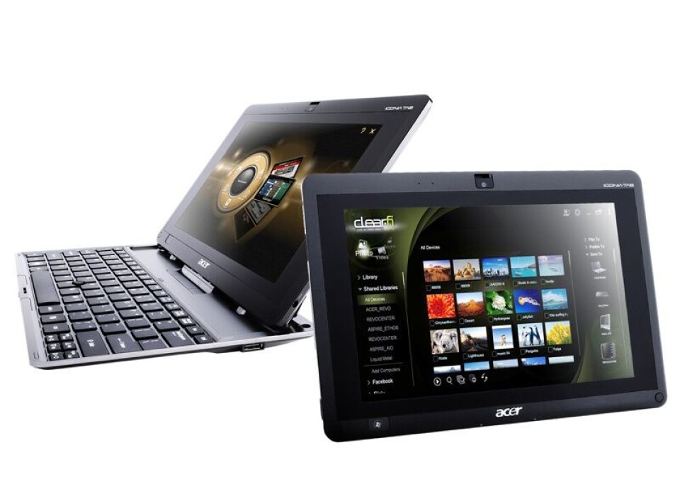 TEST: Acer Iconia Tab W500 - Tregt Windows 7-nettbrett