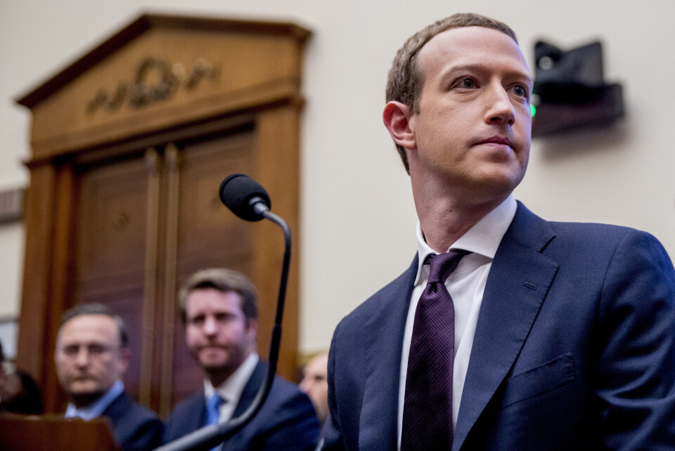 ANKLAGES: Facebook anklages sammen med de tre andre store teknologiselskapene Google, Apple og Amazon, for å misbruke sin markedsmakt. (Foto: NTB/Andrew Harnik)