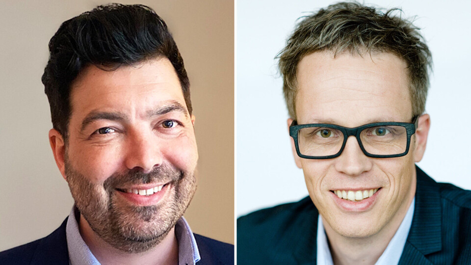 SAMARBEIDER: Alexander Brage Hansen i Buildingsmart Norge og Jacob Mehus i Standard Norge vil styrke et allerede godt samarbeid. (Foto: Standard Norge) SAMARBEIDER: Alexander Brage Hansen i Buildingsmart Norge og Jacob Mehus i Standard Norge vil styrke et allerede godt samarbeid. (Foto: Standard Norge)