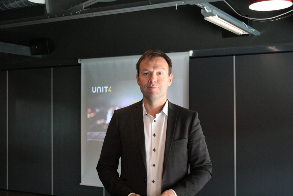 NY STRATEGI OG PROFIL: Martin Flatsetø, administrerende direktør i Unit4 i Norge, forteller Computerworld om selskapets planer for utvikling og vekst. (Foto: Kenneth Christensen)