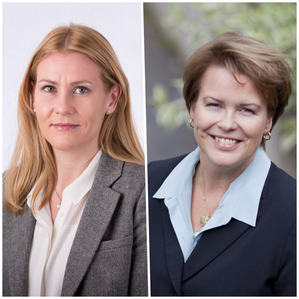 DIREKTØR OG NORGESSJEF: Kristine Dahl Steidel er ny partner-direktør for Norden og Baltikum, Nina Gullerud er ny norgessjef i Vmware. (Pressefoto)