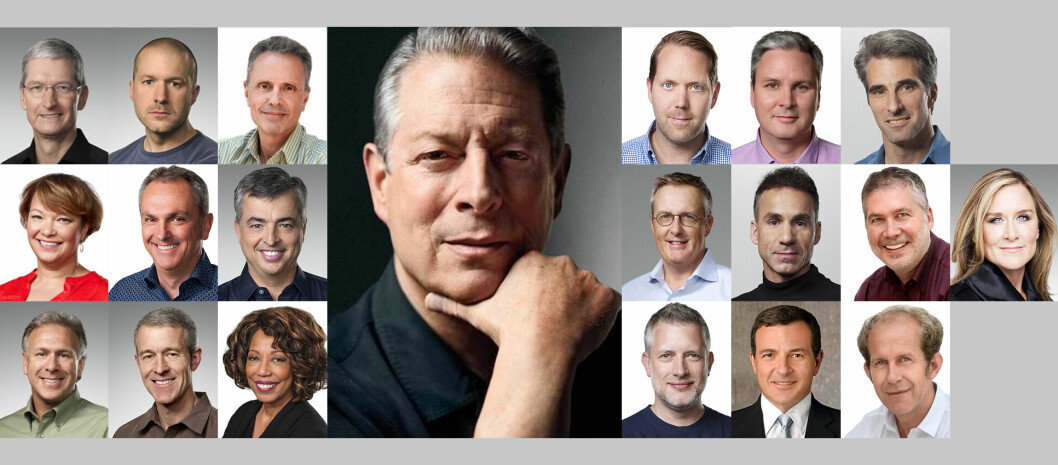 MILJØFORKJEMPER: Tidligere visepresident Al Gore har fått mye av æren for at Apple legger så stor vekt på miljøtiltak. (Foto: Apple)