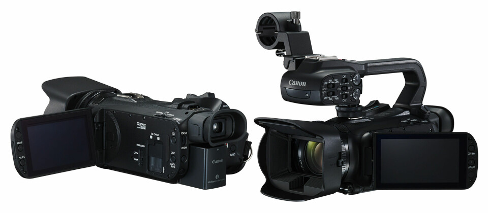 Canon XA30 (til venstre) og XA35 er myntet på blant annet bedriftsmarkedet. (Foto: Canon)