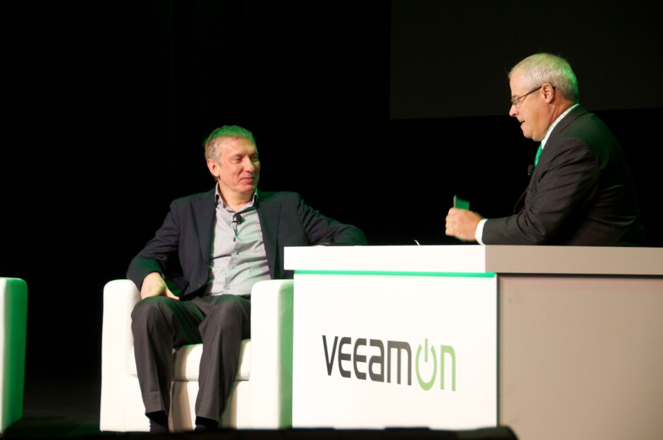 TIL ARROW: Ratmir Timashev og resten av Veeam har fått enda en distrubutør i Norge. Nå skal Arrow også bidra til å selge programvare for datatilgjengelighet.