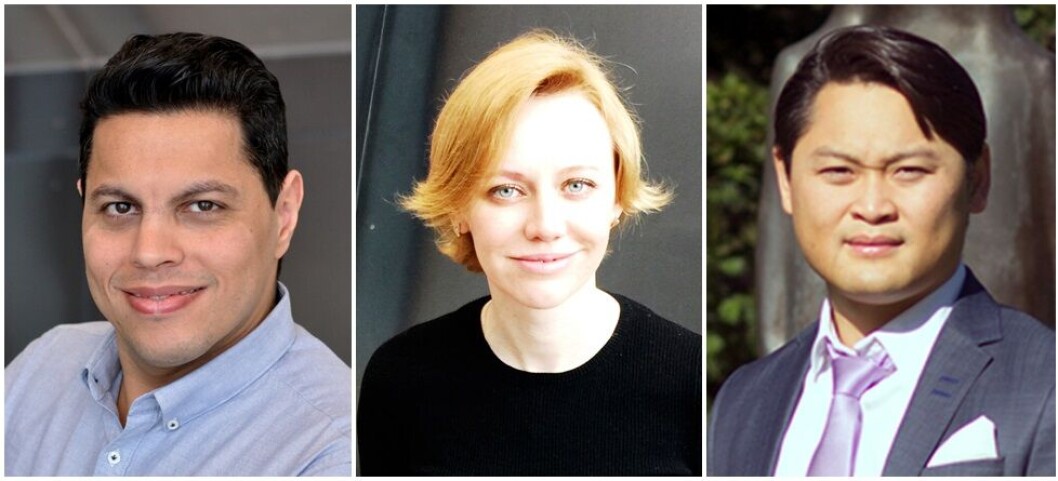 SATSER PÅ UTVIKLERE: Hamed Motallebi, Maryna Banova og Nam Nguyen er nyansatte utviklere i Compello. SATSER PÅ UTVIKLERE: Hamed Motallebi, Maryna Banova og Nam Nguyen er nyansatte utviklere i Compello.