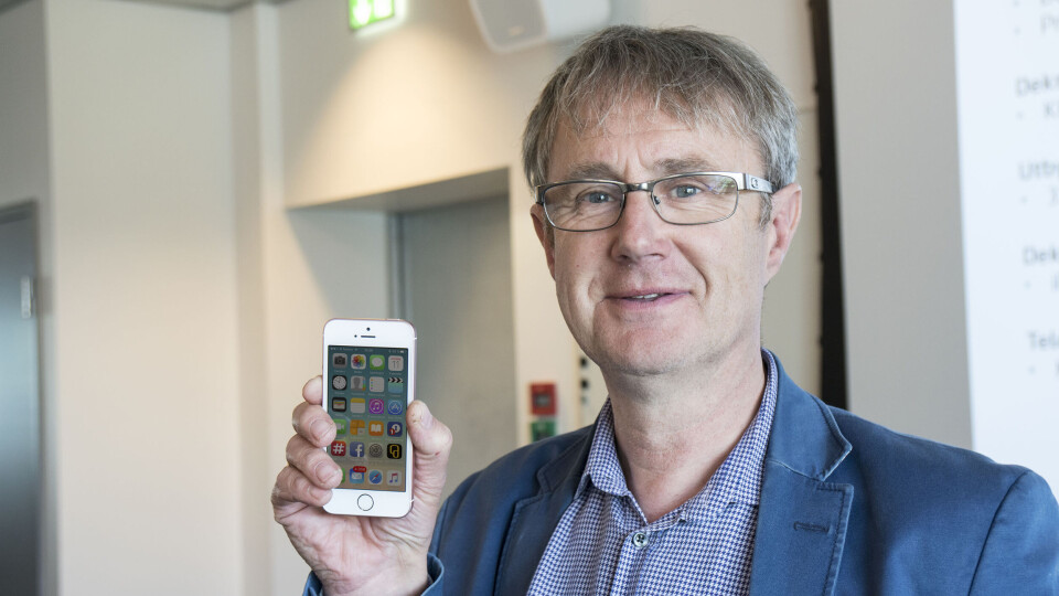 4G TALE: Dekningsdirektør Bjørn Amundsen i Telenor lover norske iPhone-brukere 4G Tale i løpet av mai. (Foto: Toralv Østvang)