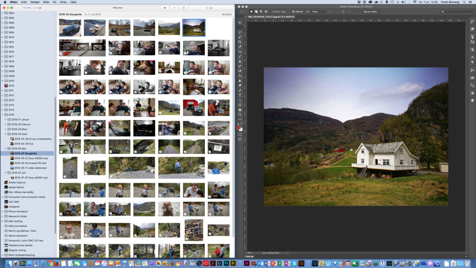 ENDELIG PHOTOSHOP-KOMPATIBEL: Nå kan man åpne bilder i Apples Bilder-program direkte i Photoshop. (Alle skjermdumper: Macworld-redaksjonen) ENDELIG PHOTOSHOP-KOMPATIBEL: Nå kan man åpne bilder i Apples Bilder-program direkte i Photoshop. (Alle skjermdumper: Macworld-redaksjonen)