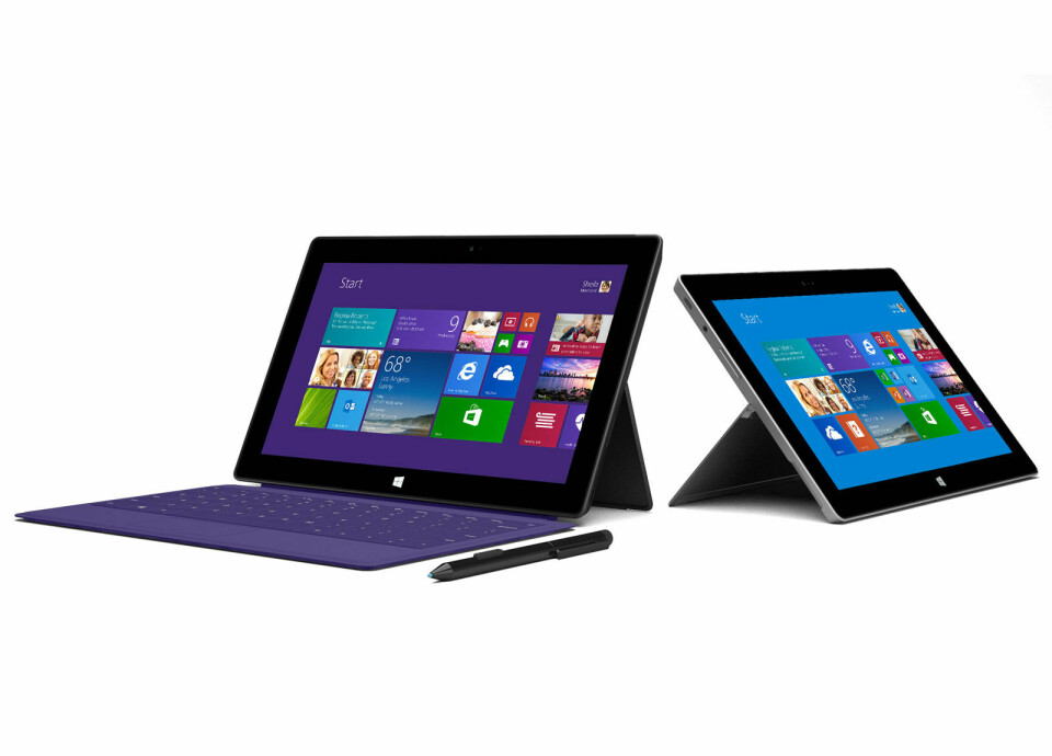 HÅPET FOR NETTBRETT: Microsoft og deres Surface-nettbretthybrider bidrar mest til at det profesjonelle markedet for nettbrett vil dobles de neste årene. Foto: Microsoft