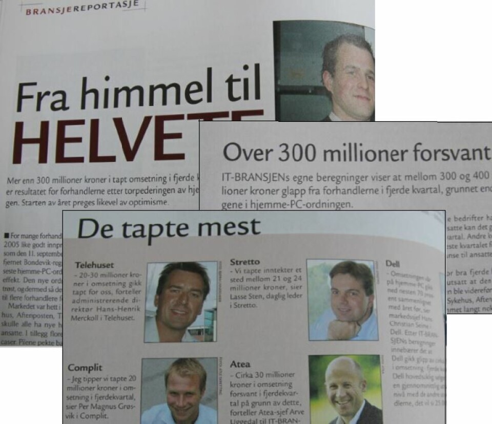 KRISESTEMNING I 2006: Mange oppdaget for sent at de hadde lagt nesten alle eggene i én kurv. KRISESTEMNING I 2006: Mange oppdaget for sent at de hadde lagt nesten alle eggene i én kurv.