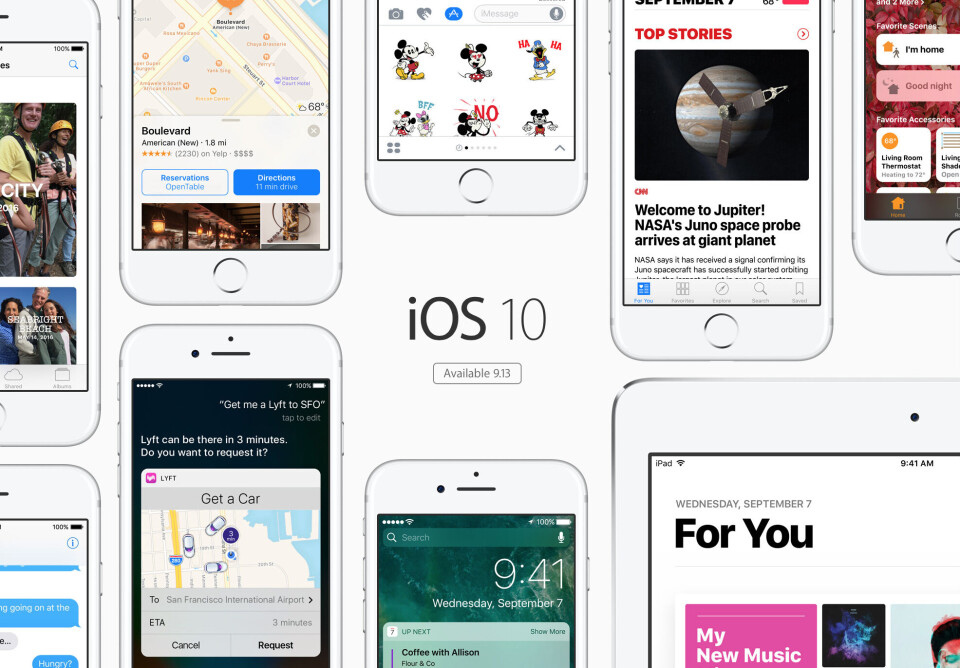 IOS 10: Ute av beta (Foto: Apple) IOS 10: Ute av beta (Foto: Apple)