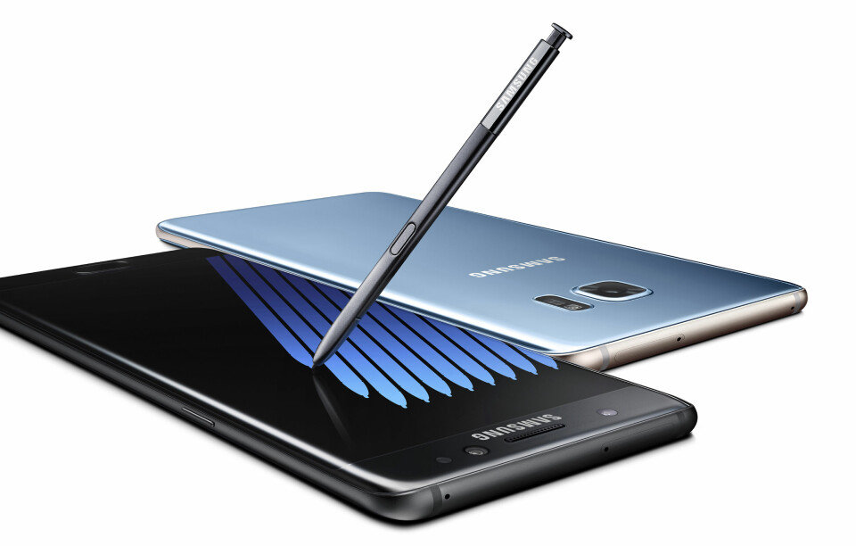 ELEGANT: Samsung Galaxy Note7 – stilig mobil-flaggskip med uheldig lansering. (Foto: Samsung)