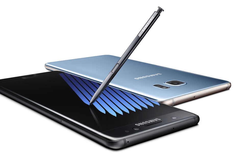 ELEGANT: Samsung Galaxy Note7 – stilig mobil-flaggskip med uheldig lansering. (Foto: Samsung) ELEGANT: Samsung Galaxy Note7 – stilig mobil-flaggskip med uheldig lansering. (Foto: Samsung)