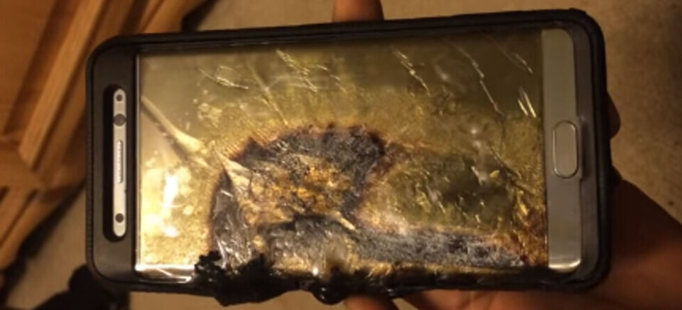 PROBLEM: Samsung Galaxy Note 7 har blitt til et alvorlig problem for den koreanske elektronikkgiganten. (Skjermdump fra Youtube/Ariel Gonzalez) PROBLEM: Samsung Galaxy Note 7 har blitt til et alvorlig problem for den koreanske elektronikkgiganten. (Skjermdump fra Youtube/Ariel Gonzalez)