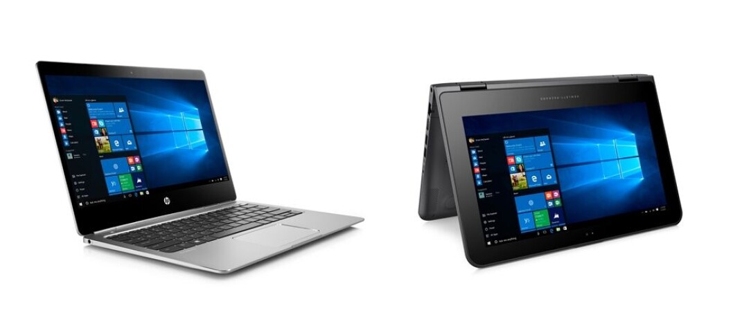 FOR BEDRIFTEN: Tynne og lette bedriftsbærbare drar pc-markedet i riktig retning. Her representert av HP Elitebook og HP x360. Foto: HP FOR BEDRIFTEN: Tynne og lette bedriftsbærbare drar pc-markedet i riktig retning. Her representert av HP Elitebook og HP x360. Foto: HP