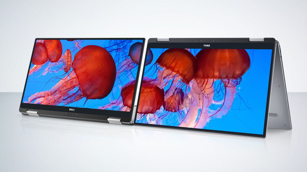 TELTMODUS: Merk at når man plasserer Dell XPS 13 2-i-1 i teltmodus, får man web-kameraet på riktig plass, øverst. Da ser man bedre ut under en web-konferanse. (Foto: Dell) TELTMODUS: Merk at når man plasserer Dell XPS 13 2-i-1 i teltmodus, får man web-kameraet på riktig plass, øverst. Da ser man bedre ut under en web-konferanse. (Foto: Dell)
