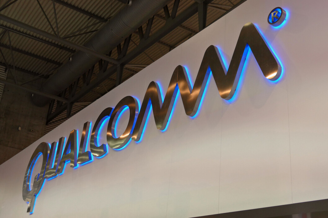 A booth sign at Mobile World Congress 2016 shows the logo of mobile technology vendor Qualcomm in a file image captured on Feb. 25, 2016. Credit: Stephen Lawson A booth sign at Mobile World Congress 2016 shows the logo of mobile technology vendor Qualcomm in a file image captured on Feb. 25, 2016. Credit: Stephen Lawson
