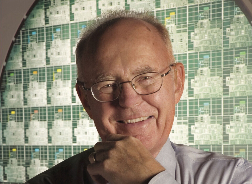 GORDON MOORE: Intel-gründer og en av it-bransjens største døde hjemme 24. mars. (Foto: Intel) GORDON MOORE: Intel-gründer og en av it-bransjens største døde hjemme 24. mars. (Foto: Intel)