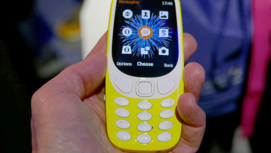OPPSIKT: Lanseringen av Nokia 3310 vakte oppsikt på Mobile World Congress i Barcelona i forrige måned. (Foto: Stephen Lawson, IDGs nyhetstjeneste)