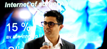 Naeem Sahid fortalte om de nye mulighetene som ligger i fjernhelse.Foto: Dag-Rune Z. Vollen Naeem Sahid fortalte om de nye mulighetene som ligger i fjernhelse.Foto: Dag-Rune Z. Vollen
