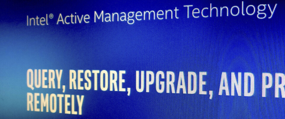 FIKS ER UNDERVEIS: Intel varsler om utrygg fastvare ved mange bedrifts-pc-er. (Foto: Michael Kan, IDGs nyhetstjeneste) FIKS ER UNDERVEIS: Intel varsler om utrygg fastvare ved mange bedrifts-pc-er. (Foto: Michael Kan, IDGs nyhetstjeneste)