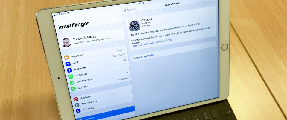 BUGFIX: I kjølvannet av den store iOS 11-oppdateringen er Apple nå klar med de første feilrettingene. (Foto: Toralv Østvang) BUGFIX: I kjølvannet av den store iOS 11-oppdateringen er Apple nå klar med de første feilrettingene. (Foto: Toralv Østvang)