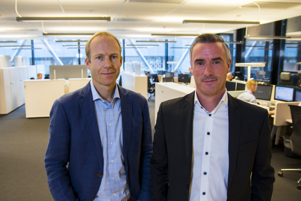 NYUTNEVNT: Salgsdirektør Geir Themte og nyutnevnt norgessjef Tom Martin skal nå sørge for at den norske enheten av Viju fortsatt bidrar med 40 prosent av omsetningen. (Foto: Viju) NYUTNEVNT: Salgsdirektør Geir Themte og nyutnevnt norgessjef Tom Martin skal nå sørge for at den norske enheten av Viju fortsatt bidrar med 40 prosent av omsetningen. (Foto: Viju)