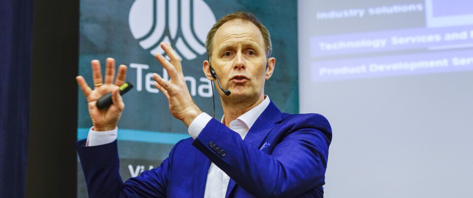 Tieto nyter godt av den sterke digitaliseringstrenden i Norge, ifølge norgessjef i Tieto, Christian Schøyen. (Foto: Toralv Østvang) Tieto nyter godt av den sterke digitaliseringstrenden i Norge, ifølge norgessjef i Tieto, Christian Schøyen. (Foto: Toralv Østvang)