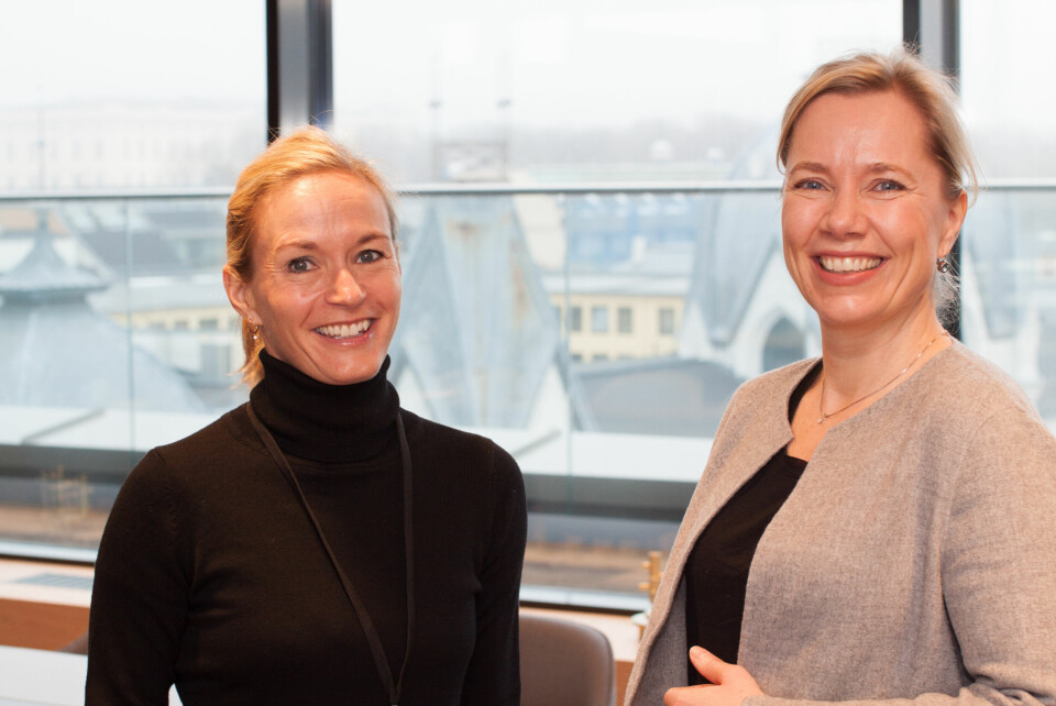 JUSS OG DIGITALISERING: Line Coll og Mette Ahlquist hos advokatfirmaet Wikborg Rein er klar på at digitalisering byr på store juridiske utfordringer.