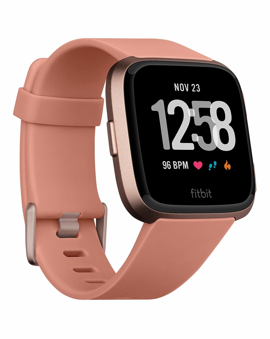 ROSA: Vi har faktisk begynt å like den rosa reimen litt ... Klokken kommer også i andre farger om du vil. (Foto:Fitbit) ROSA: Vi har faktisk begynt å like den rosa reimen litt ... Klokken kommer også i andre farger om du vil. (Foto:Fitbit)
