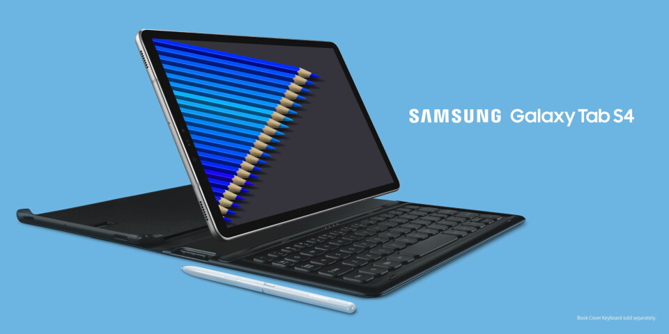 UTFORDRER: Samsung Tab S4 er et alternativ til nettbrett eller til Surface-pc-er fra Microsoft eller Apple. (Illustrasjonsfoto: Samsung Pressefoto)