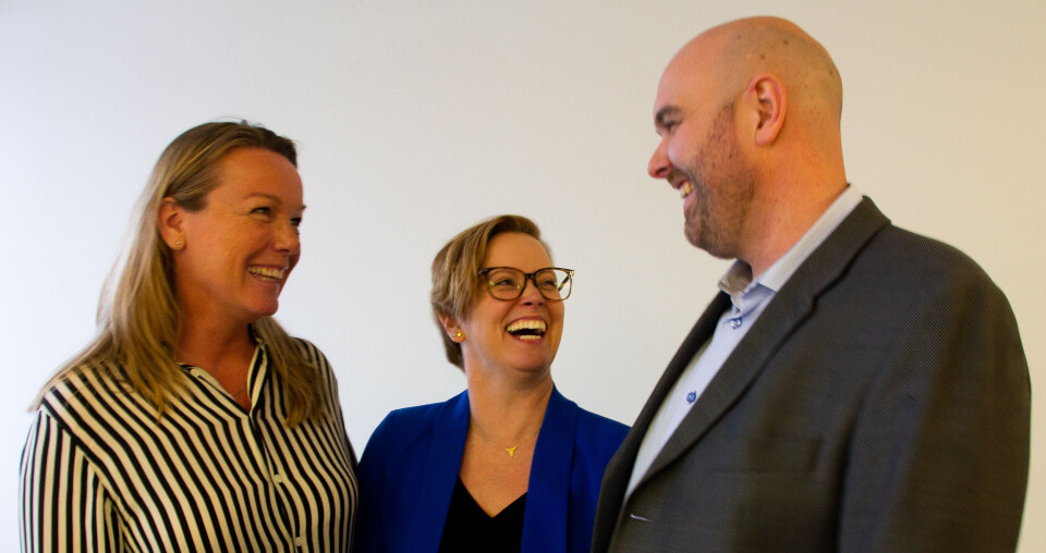 FRA VENSTRE: Salgs- og markedsdirektør i Proact Tone Håfjeld, norgessjef Angeliqua Ramming-Gaden i VMware og direktør for kundetjenester, Stian Barmen i Proact. FRA VENSTRE: Salgs- og markedsdirektør i Proact Tone Håfjeld, norgessjef Angeliqua Ramming-Gaden i VMware og direktør for kundetjenester, Stian Barmen i Proact.