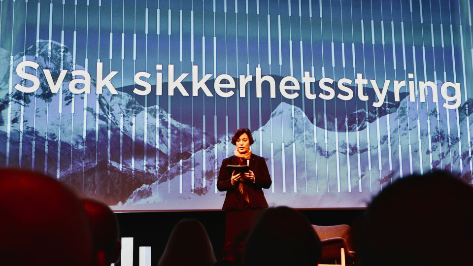 RISKO: Fungerende direktør for Nasjonal sikkerhetsmyndighet, Annette Tjaberg, sa under sin innledning at avanserte og effektive nettverksoperasjoner utgjør en betydelig risiko for norske samfunnsfunksjoner. (Foto: Stig Øyvann)