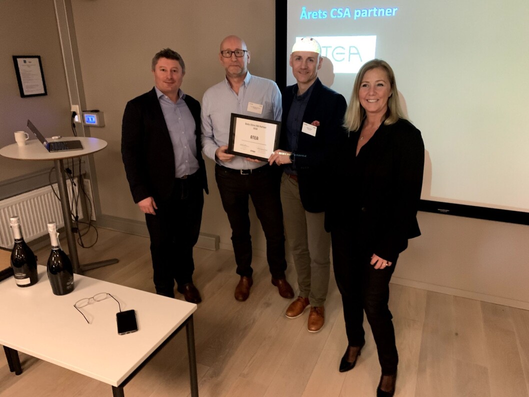 SAMLET: Atea er stolte over å ha mottatt to priser under Citrix Awards som ble holdt tidligere i vår. (Foto: Atea) SAMLET: Atea er stolte over å ha mottatt to priser under Citrix Awards som ble holdt tidligere i vår. (Foto: Atea)